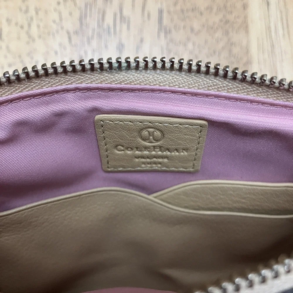 Cole Haan Tan Leather Wristlet